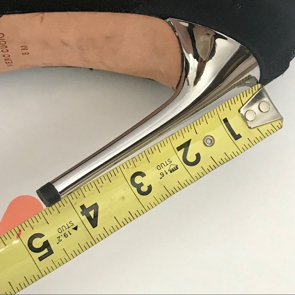 BCBGMAXAZRIA BLACK LACY STUNNING BEJEWELED STILETTO BOOTIES/SHOES Sz 8M - Picture 9 of 15